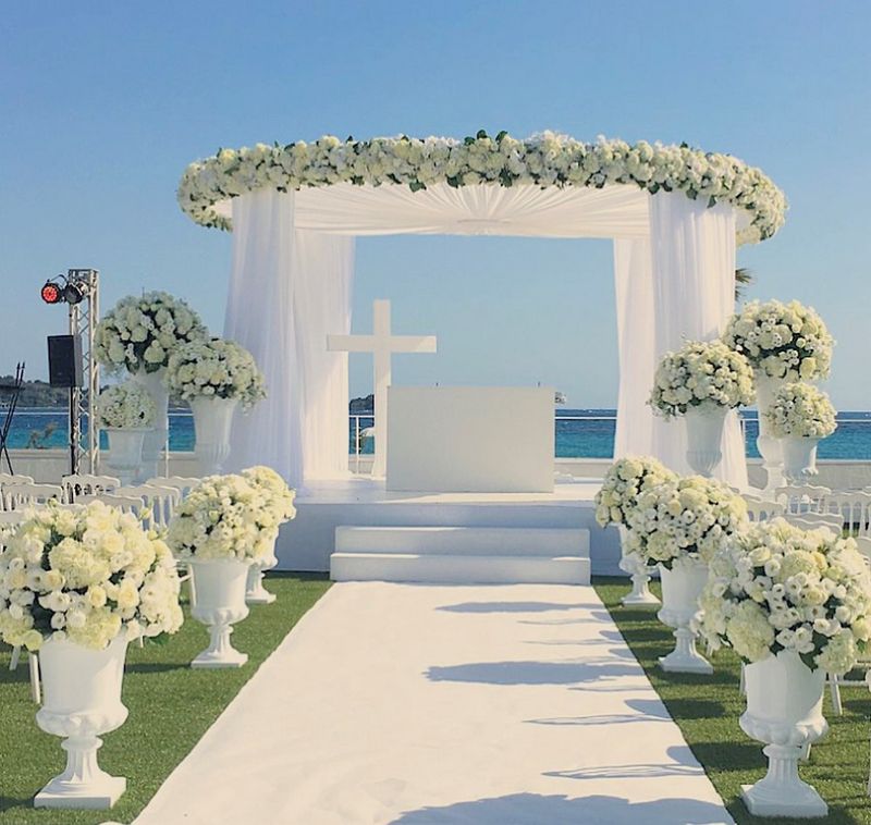 Décorateur florale pour soirée événementielle ou soirée de mariage à Cannes Alpes Maritimes