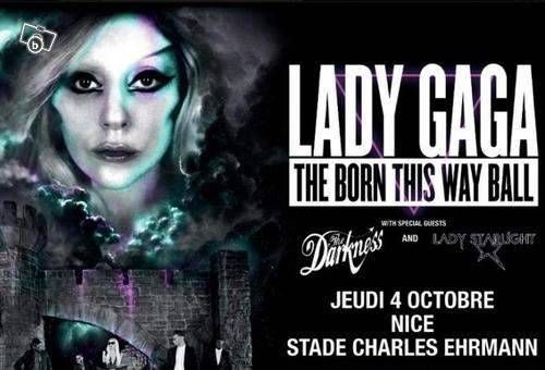 Lady Gaga en concert le 4 octobre au Stade Charles Ehrmann de Nice