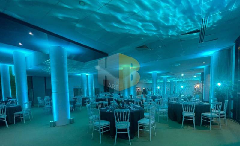 projecteur led sur batterie pour soiree de gala a marseille bouches du rhone