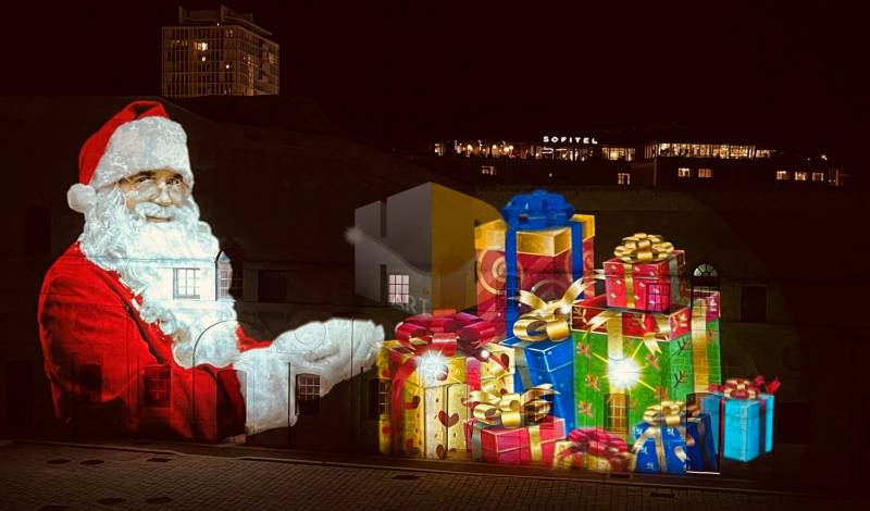 projecteur d'image mapping pour noel à marseille dans les bouches du rhône