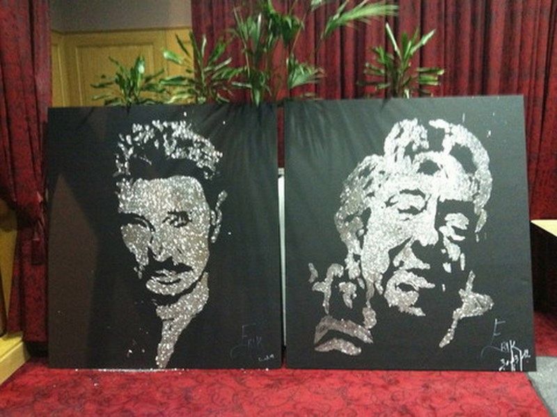 peintre performer speed painting et glitter painting pour événementiel à Monaco