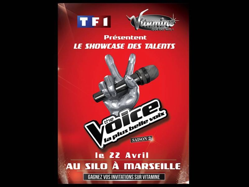 Show lumière pour The Voice au Silo pour TF1 et radio Vitamine